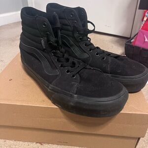 Vans Black High-Top Skate Shoes